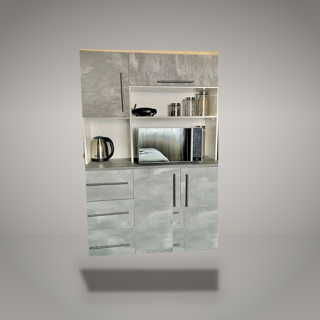 Kombera Urban Slate Kitchen Dresser & Microwave Hutch